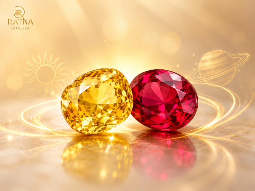 Benefits Of Wearing Yellow Sapphire and Ruby Together