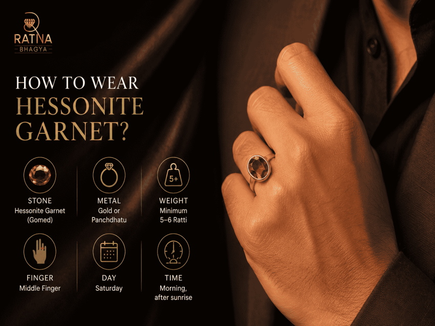 How to Wear Hessonite Garnet?