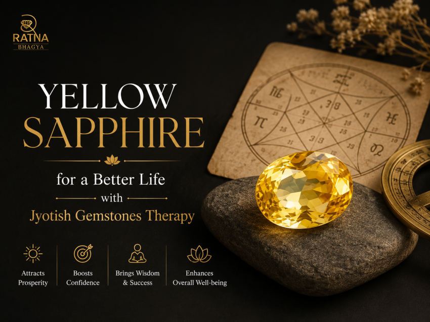 Yellow Sapphire for a Better Life with Jyotish Gemstones Therapy