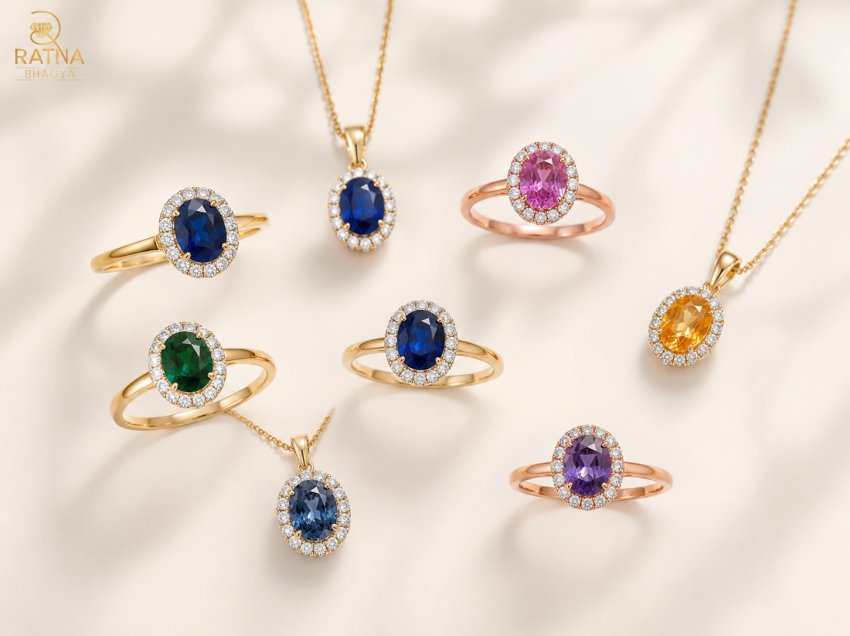 Different Colour Varieties of Sapphire Jewellery