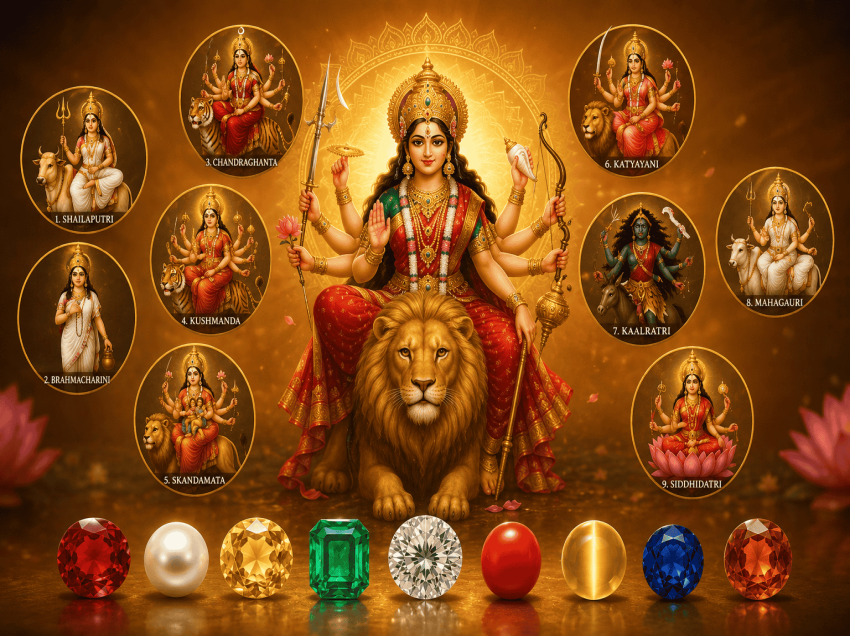 Chaitra Navratri 2022: Attract blessing with these 9 gemstone and 9 avatars of Maa Durga