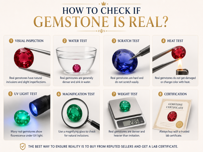 HOW TO CHECK IF GEMSTONE IS REAL?