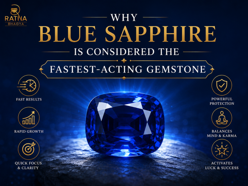 Why Blue Sapphire Is Considered the Fastest-Acting Gemstone