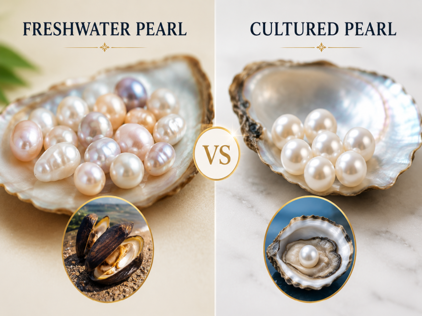 Freshwater vs Cultured Pearl Stone: What's the Difference?