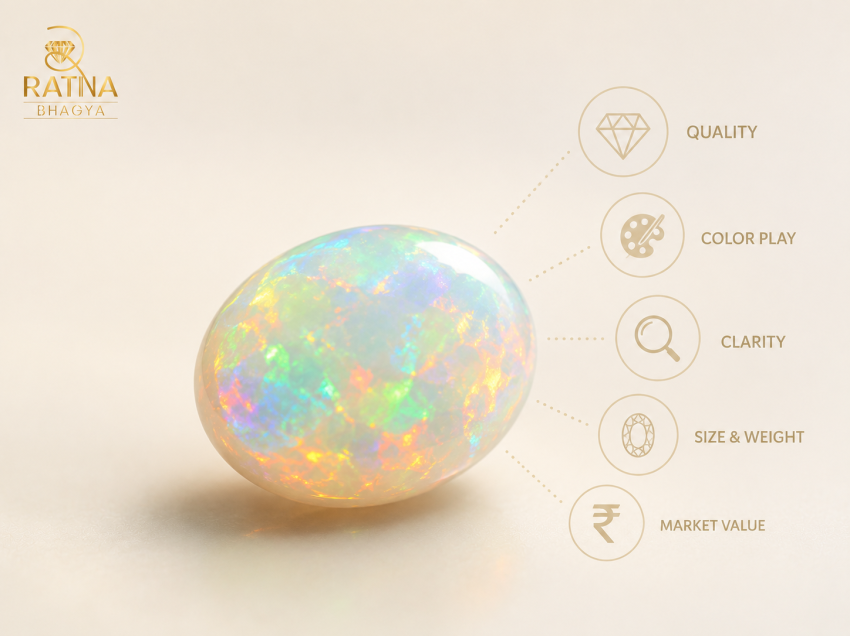 Opal Stone Price Guide 2026: Factors That Affect the Value of Opal