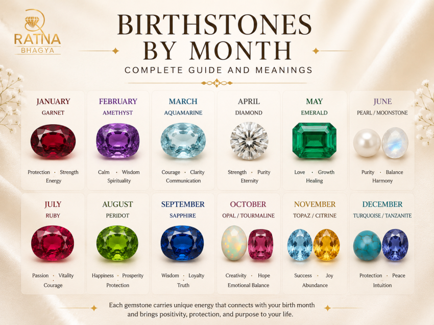 Birthstones by Month: Complete Guide and Meanings